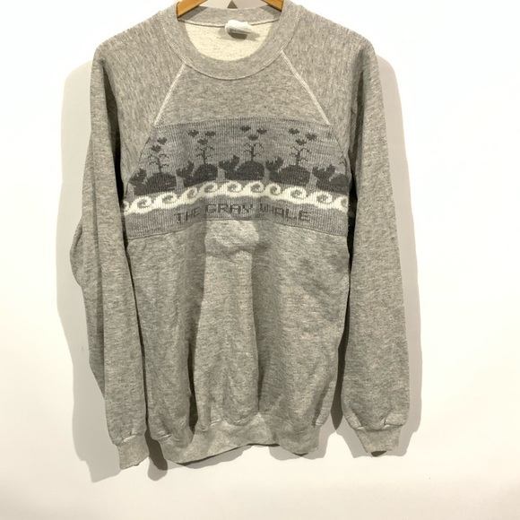 Vintage Other - Vintage 90s the gray whale fleece crewneck sweatshirt